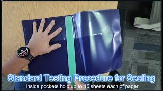 Inside Rochester 100 Inc: How We Seal Nicky's Folders with Standard Testing Procedures