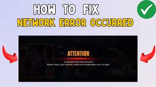 How to Fix A Network error has occurred in WWE 2K26