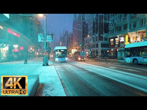 WALK NEVADA GRAN VIA, CALLAO, PLAZA ESPAÑA - MADRID - ESPAÑA ?? TORMENTA DE FILOMENA