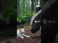 Saving a kitten from an unknown predator 😱#animalrescue #wildliferescue #animals #shortsfeed