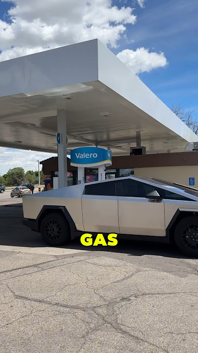 I Forgot The Cybertruck Doesn’t Use Gas 😭😭