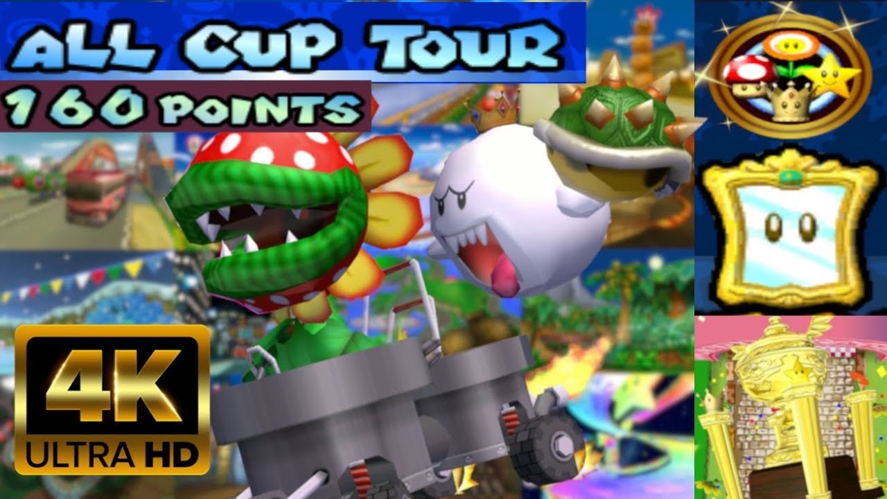 Mario Kart Double Dash!! - Grand Prix Mirror - All-Cup Tour (160 Points) [4K]