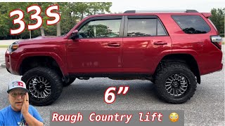 HOW TO INSTALL A 6 INCH ROUGH COUNTRY LIFT ON A TOYOTA 4RUNNER WITH 33 INCH AMERICAN FORCE WHEELS