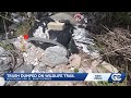 Construction debris dumped in ditch along Bonita Springs wildlife trail