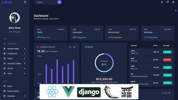 Top 5+ Dark-themed Admin Dashboards Уou Need To See - Coded in React, Vue, Jinja, Flask, and Django
