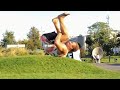 All 7 double frontflip landed on grass 