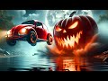 SCARY Car Hide and Seek with Pumpkin Drones in BeamNG Drive Mods!