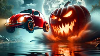 SCARY Car Hide and Seek with Pumpkin Drones in BeamNG Drive Mods!