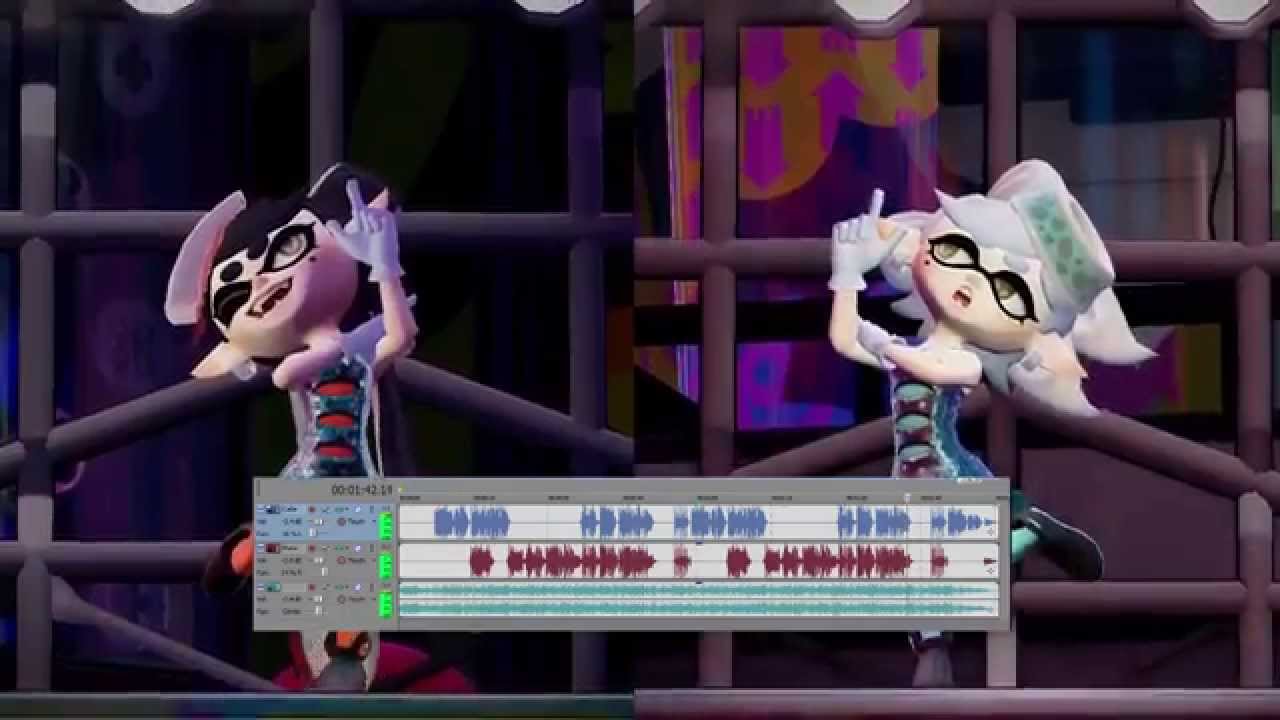 Splatoon - Squid Sisters Plaza Song with Waveforms - YouTube