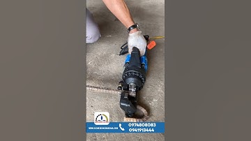 Cắt các loại sắt xoắn "ngọt lịm" với máy cắt sắt thủy lực Hàn Quốc Handy 25C | Máy xây dựng Hồng Hà