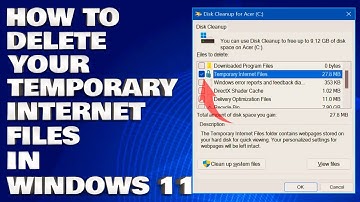 How To Delete Your Temporary Internet Files in Windows 11