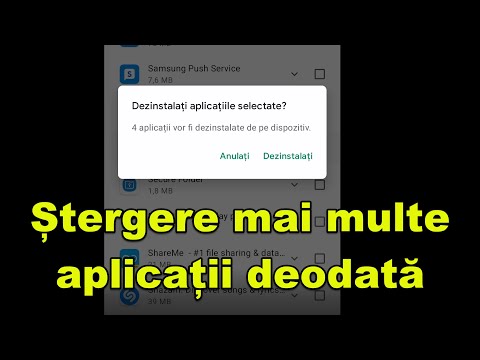 Dezinstalare mai multe aplicații Android deodată