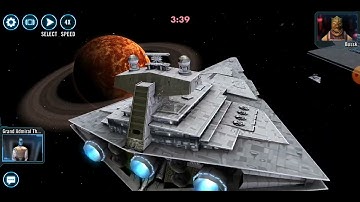 Chimaera + Defender vs. triple-attacker Executor (R7 RC, R7 XB, R5 IG-2000): 64 banners