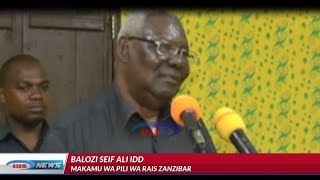 Balozi Seif Idd atangaza kung'atuka siasa