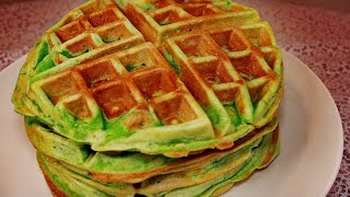 Vietnamese Pandan Waffle (Bánh Kẹp Lá Dứa) [CC Added]