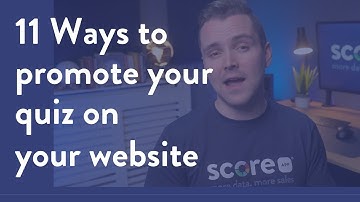 11 ways to promote your quiz on your website