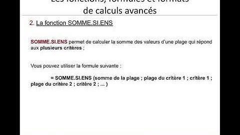 Informatique de gestion S4  Excel  Fonctions SOMME SI et SOMME SI ENS Pr Khalid BALAR