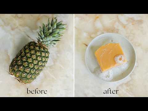 watch me turn a fresh pineapple into the perfect summer soap