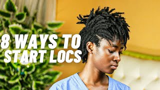 8 EASY WAYS TO START LOCS