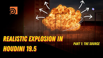 Realistic Explosion in Houdini 19.5 - Part 1: The Source #HoudiniFX #Simulation #Explosions