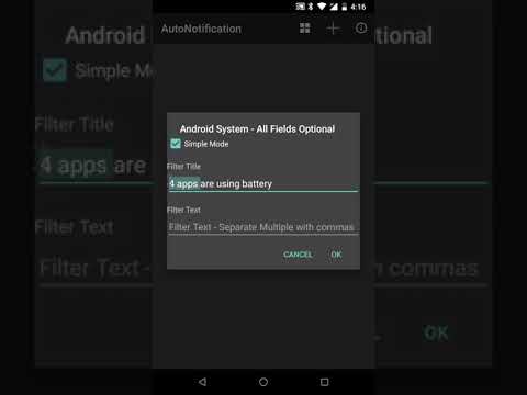 AutoNotification simple blocking