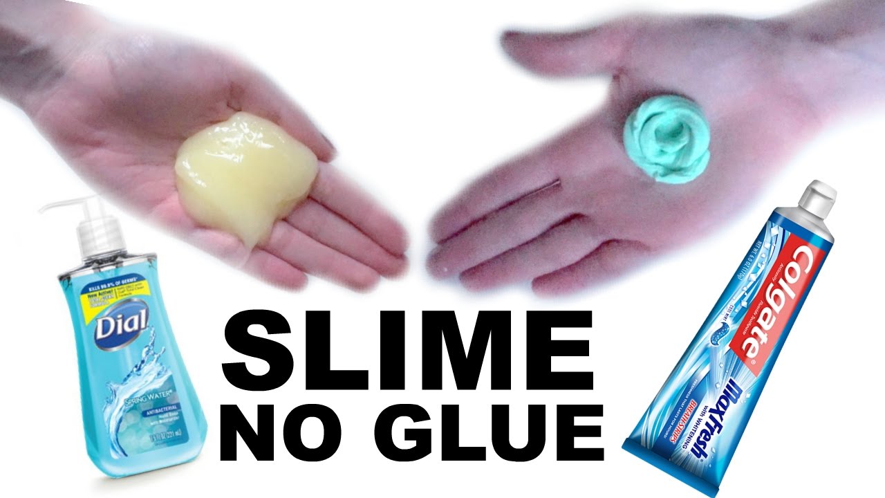 How To Make Slime Without Glue Toothpaste And Hand Soap Without Contact Solutionboraxdetergent