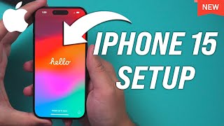 how to setup iphone 15 and iphone 15 pro - unboxing and setup