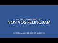 Non Vos Relinquam (Motet) William Byrd HAM 150