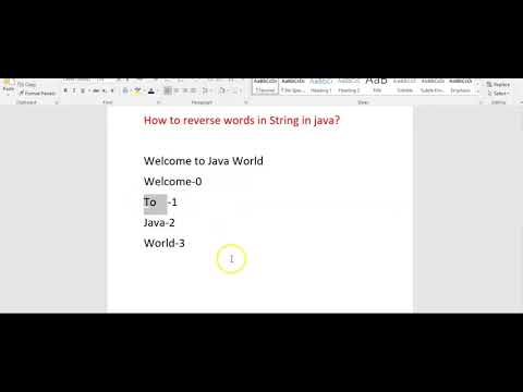 How to reverse words in String in java