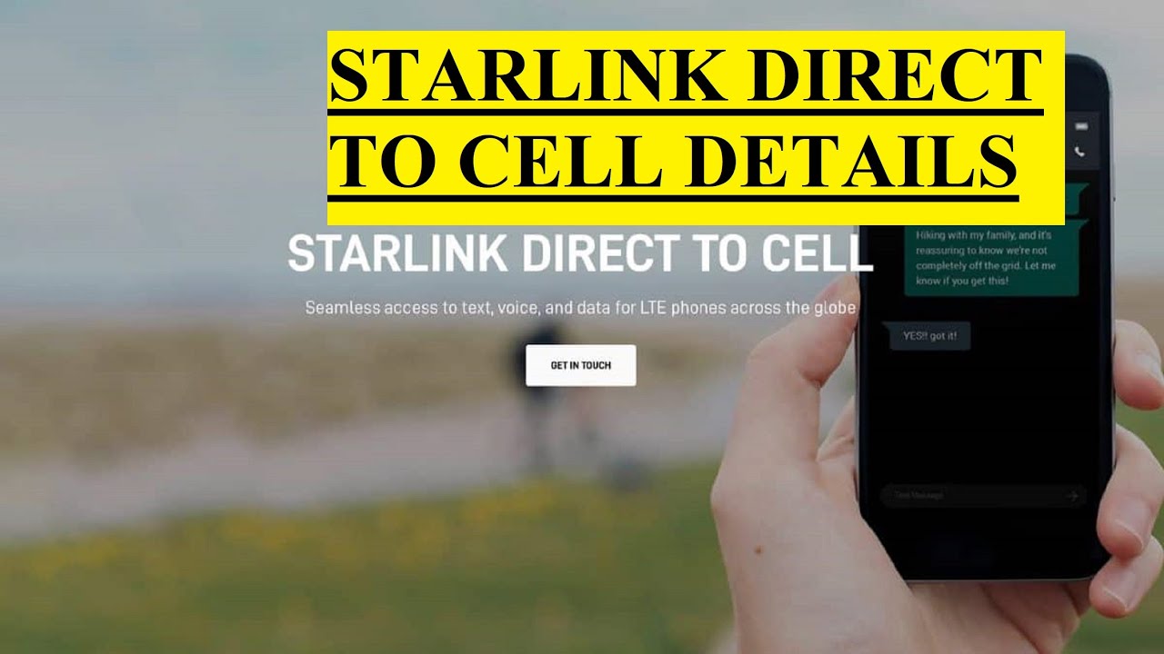 STARLINK DIRECT TO CELL DETAILS - YouTube