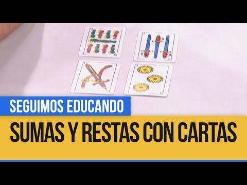 Matemáticas: Sumas y restas con cartas - Seguimos Educando