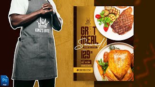 Details How to Design a Restaurant Poster / Flyer | December Package Ep.5 News