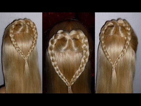Плетение кос плетение волос сердце Плетение кос плетение волос сердце