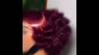 Glueless styling fr burgundy wig Tiwa #somasignature_hairs #wigs #wigtiwa #gluelesswig #wigtutorial