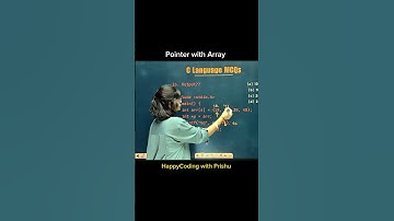 Pointer with array in C language #happycoding #prishu #clanguage #clanguagequiz #array
