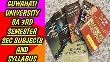 #GUWAHATI UNIVERSITY BA 3RD SEMESTER SEC BOOKS AND SYLLABUS BIDYA BOOKS
