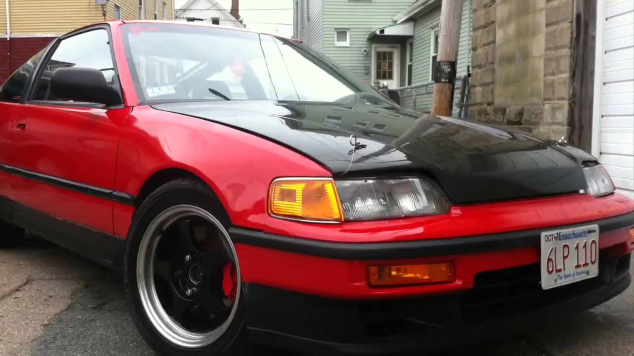 1990 Honda crx si b20 vtec - YouTube