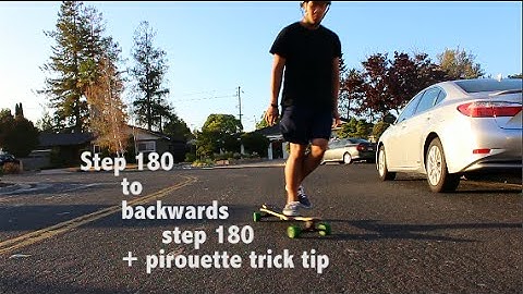 Longboard Dancing: 180step-backwards180Step/Pirouette Trick Tip #8