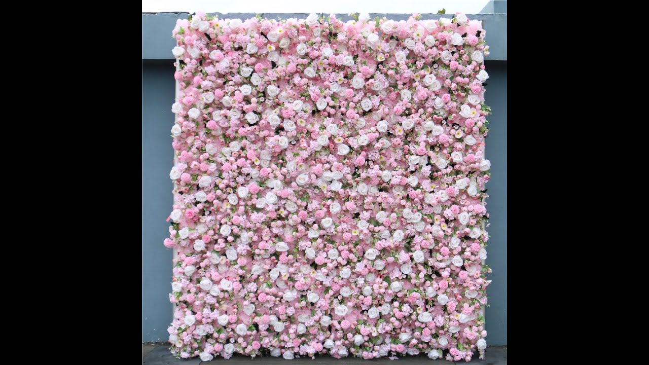 Pink Flower Wall 