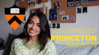 Reading My PRINCETON Essays! + Tips & Tricks