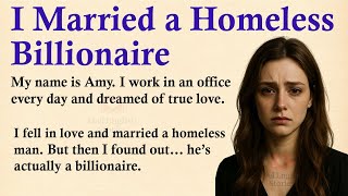 I Married a Homeless Billionaire ✅ Emotional English Story (A1 | A2 Level) ✅