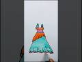 👗 How to draw long dress #art #creative #trending #youtubeshorts #dibueducationarts ..