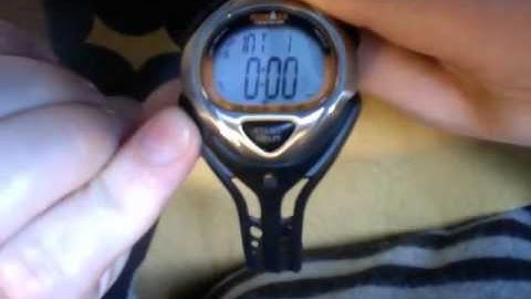 Timex Ironman: setting interval timers