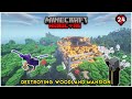 Destroying woodland mansion in minecraft hardcore 24  in telugu  raju gaming