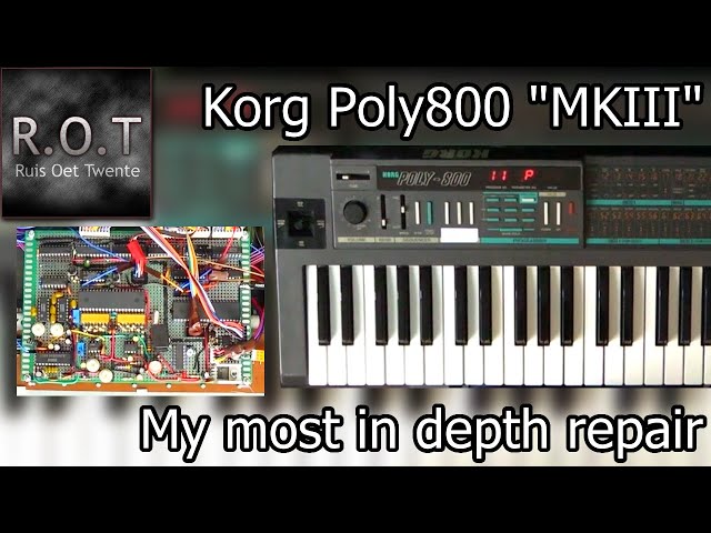 Korg Poly 800 - My most extreme restoration yet - YouTube
