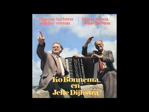 LP Blauwe luchten Weidse velden uit 1979 van Ko Bonnema en Jelle Dijkstra.