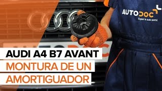 Montaje Copelas Del Amortiguador delanteros y traseros AUDI A4 Avant (8ED, B7): vídeo gratis