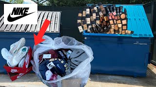 NIKE'S DUMPSTER WAS FULL WITH BRAND NEW CLOTHING \& SHOES!