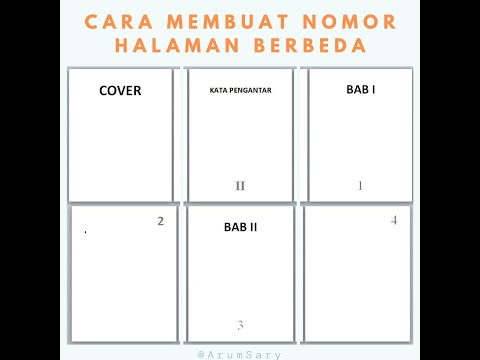 Cara Membuat Nomor Halaman Yang Berbeda Di Microsoft Word | Tutorial