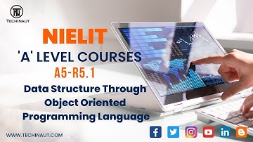 Data Structure Through Object Oriented Programming Language A5-R5.1- A Level #nielit #shortvideo
